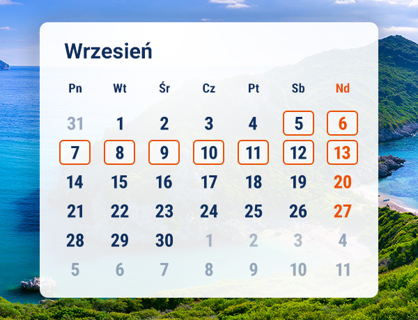 Sprawdź oferty na wrzesień 2026